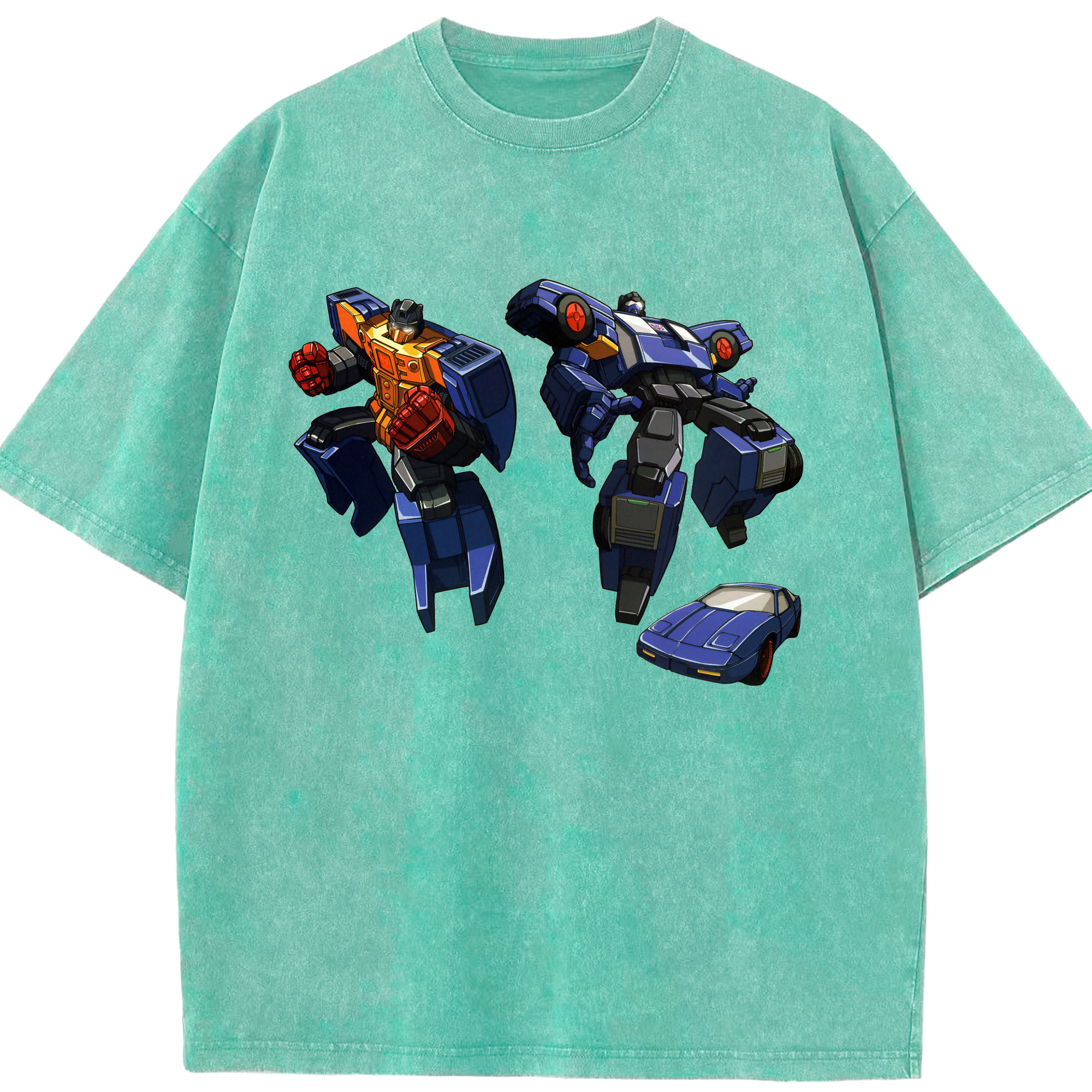 （画像用）  綿100% ヴィンテージ風 半袖Tシャツ（フロントプリント）